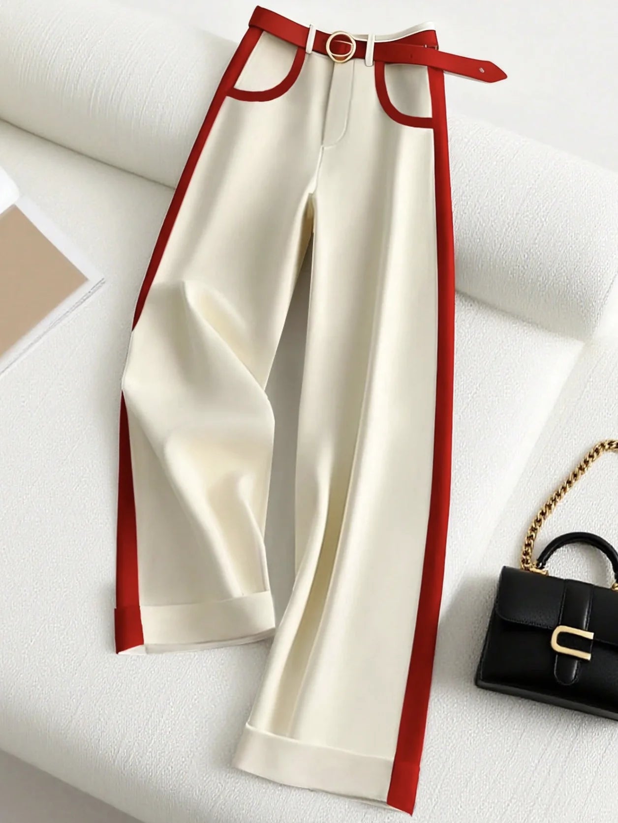 Women's directed vacation elegant leisure fashion outdoor sports slimming versatile Korean and European pants (without belt)