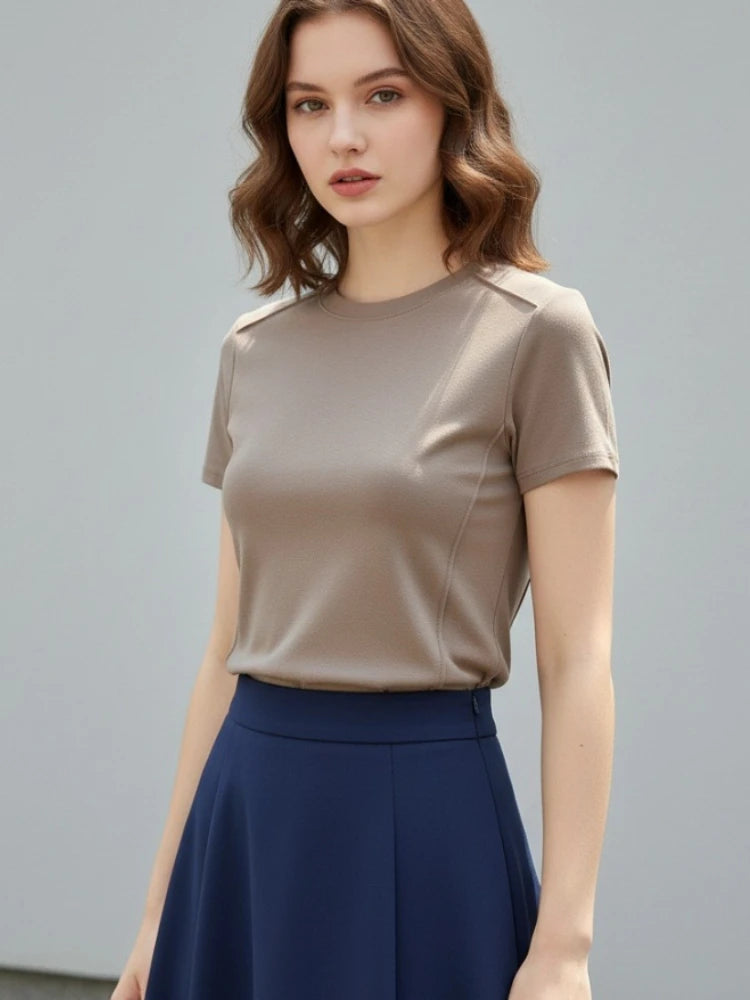 AOSSVIAO 2026 Summer White Women T-shirt Cotton Short-sleeved Student Versatile Loose Half-sleeve T-shirt Harajuku Top Trend